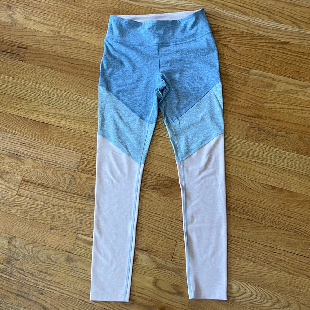Outdoor Voices tri-colored leggings